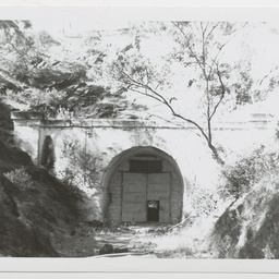 Old Sleeps Hill railway tunnel, near Eden Hills in January 1961