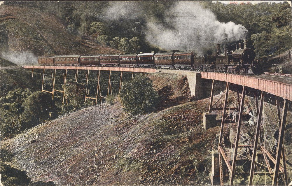 Sleep hill viaduct train